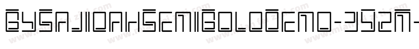 BySajidahSemiBoldDemo-3Y2M字体转换