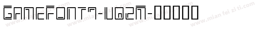 GameFont7-vq2M字体转换