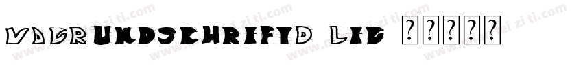 VAGRundschriftD-Lig字体转换