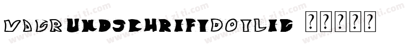 VAGRundschriftDOTLig字体转换