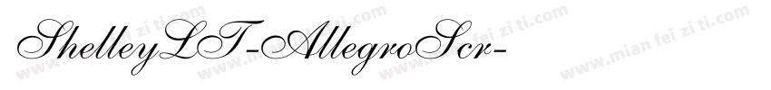 ShelleyLT-AllegroScr字体转换