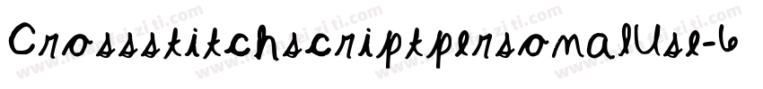 CrossstitchscriptpersonalUse-6BzM字体转换