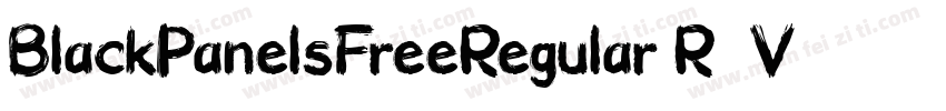 BlackPanelsFreeRegular-R22V字体转换