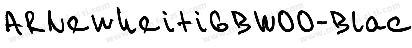 ARNewheitiGBW00-Blac字体转换