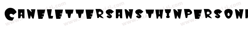 Canelettersansthinpersonal-AqBx字体转换