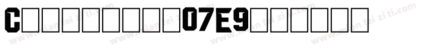 Capitals-07E9字体转换