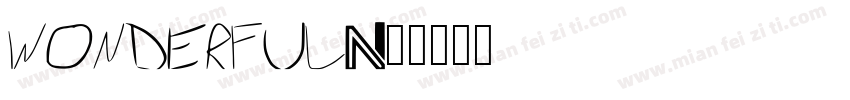 wonderful字体转换