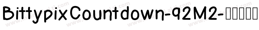 BittypixCountdown-92M2字体转换