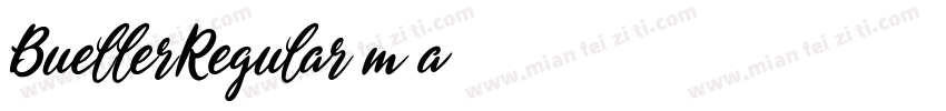 BuellerRegular-m5a2字体转换