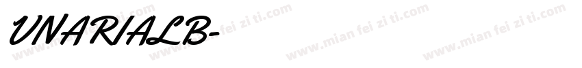 VNARIALB字体转换