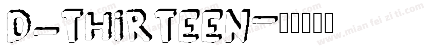 3d_thirteen字体转换
