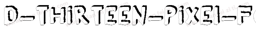 3d_thirteen_pixel_fo字体转换