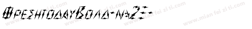 FreshtodayBold-nq2J字体转换