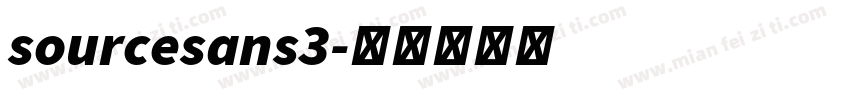 sourcesans3字体转换
