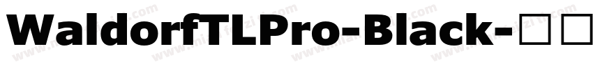 WaldorfTLPro-Black字体转换