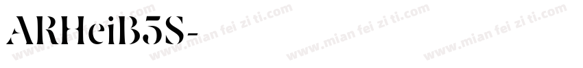 ARHeiB5S字体转换