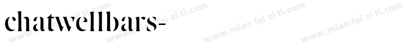 chatwellbars字体转换