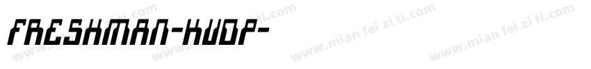 Freshman-Kvdp字体转换
