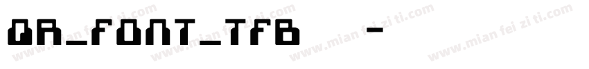 QR_font_tfb生成器字体转换