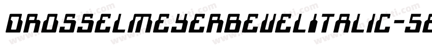 DrosselmeyerBevelItalic-5e4V字体转换
