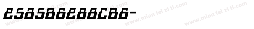 E5A5B6E88CB6字体转换