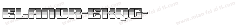 Elanor-EKqg字体转换