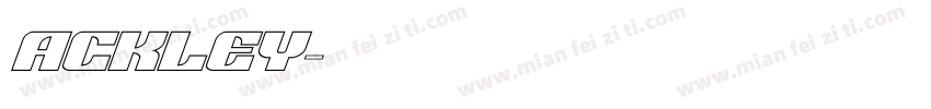 Ackley字体转换