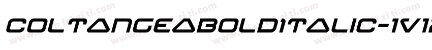 ColtanGeaBoldItalic-1V12字体转换