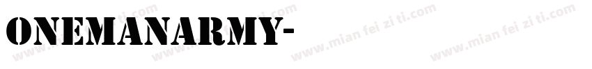 OneManArmy字体转换