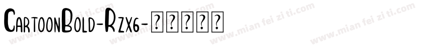 CartoonBold-Rzx6字体转换