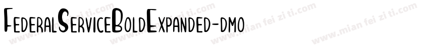 FederalServiceBoldExpanded-dmo6字体转换