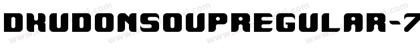 DkUdonSoupRegular-7e6w字体转换