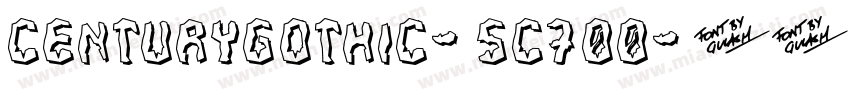 CenturyGothic-SC700字体转换
