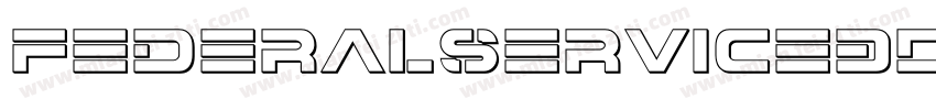 FederalService3DItalic-K9yD字体转换