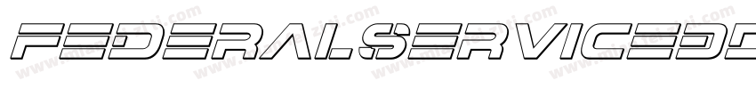 FederalService3DItalic-K9yD字体转换