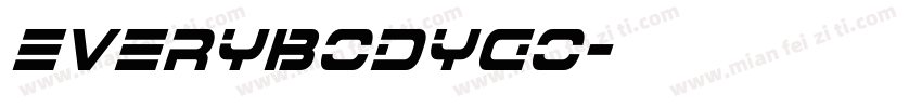 everybodygo字体转换