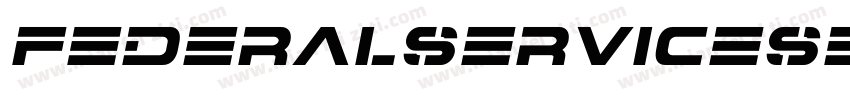 FederalServiceSemiBoldCondensed-9RW7字体转换