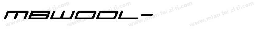 mbwool字体转换
