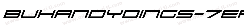 BuHandyDings-7EpP字体转换