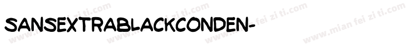 SansExtraBlackConden字体转换