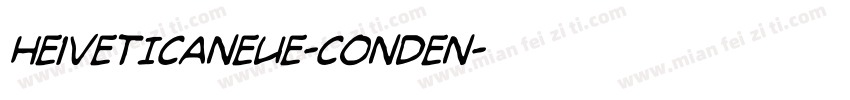 He1veticaNeue-Conden字体转换