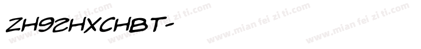 zh92hxchbt字体转换