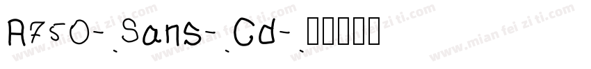 A750-Sans-Cd字体转换