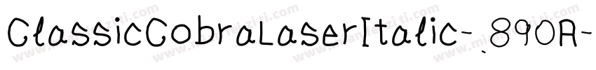 ClassicCobraLaserItalic-890A字体转换