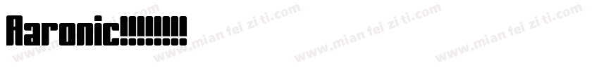 Aaronic字体字体转换