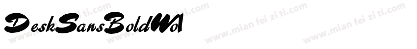 DeskSansBoldWo1字体转换