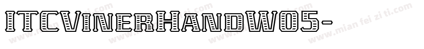 ITCVinerHandW05字体转换