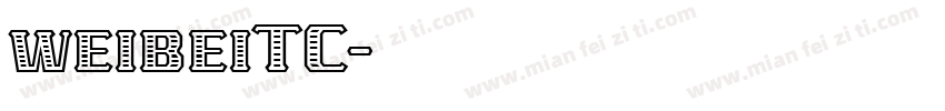 weibeiTC字体转换