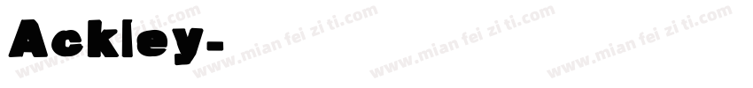 Ackley字体转换