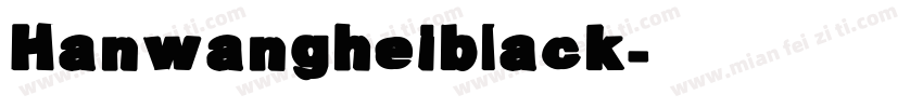 Hanwangheiblack字体转换